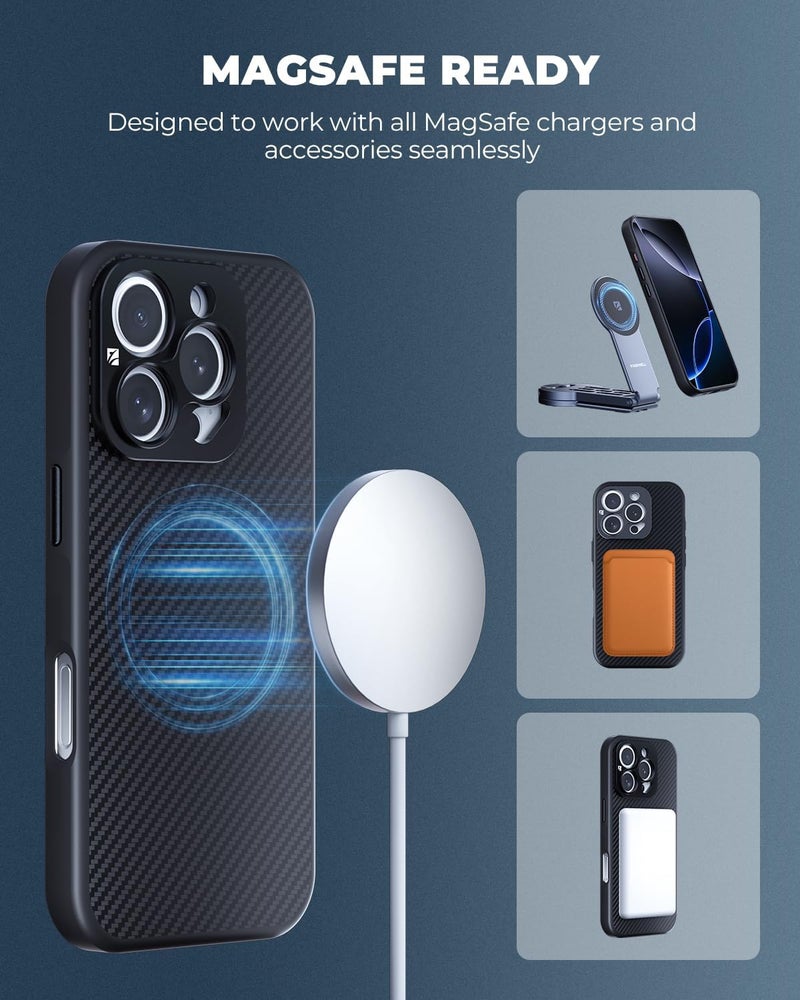 FreeWell حافظة صانع الأفلام المحترفة لـ iPhone 15 Pro Max - فلتر مغناطيسي وتركيب عدسة 17 مم باللون الأسود - Image 5